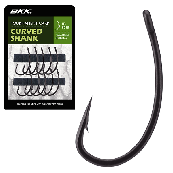 BKK TOURNAMENT CARP CURVED SHANK size: 4